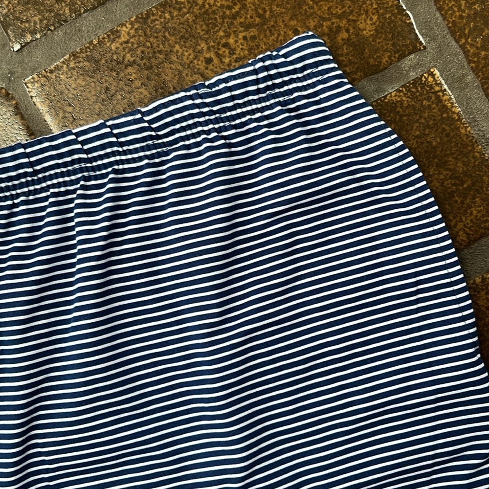 Life Is Good Sleep Navy & White Striped Drawstring Pajama Short - Picture 4 of 16